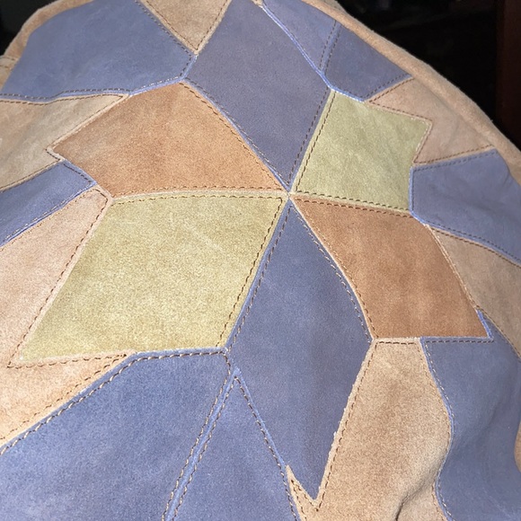 COPY - Free People Suede Multicolor RARE crossbody/ Zipper Bag. NWOT - Picture 8 of 10